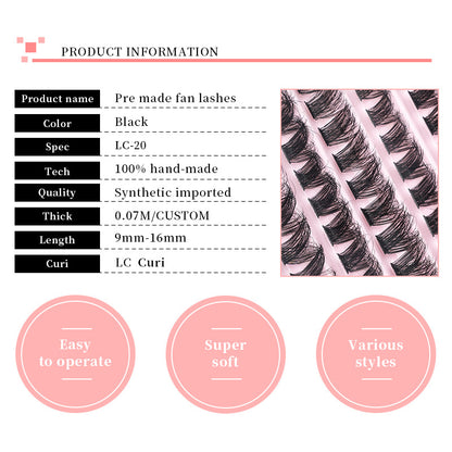 10 Rows False Eyelashes Extension set