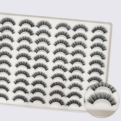 Fluffy false eyelashes