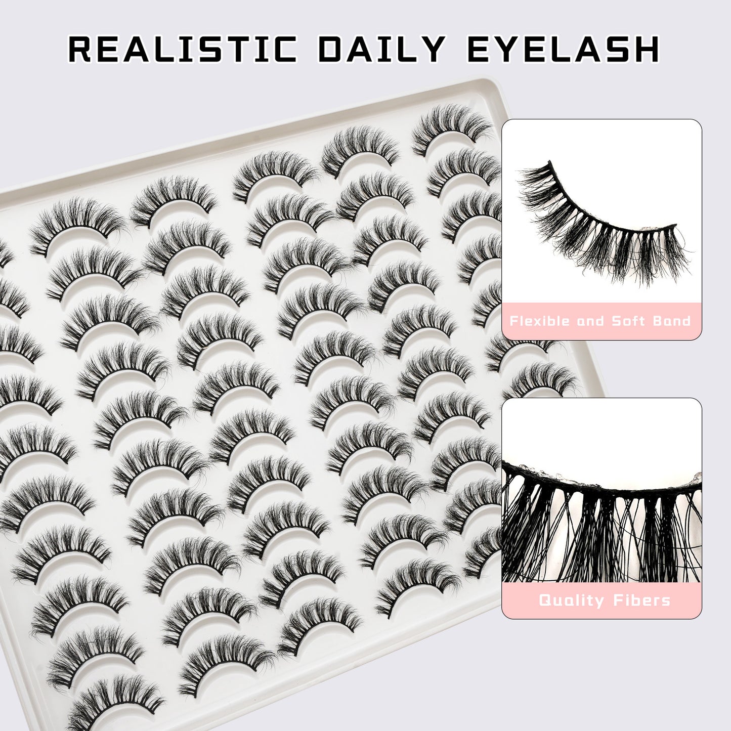 Fluffy false eyelashes