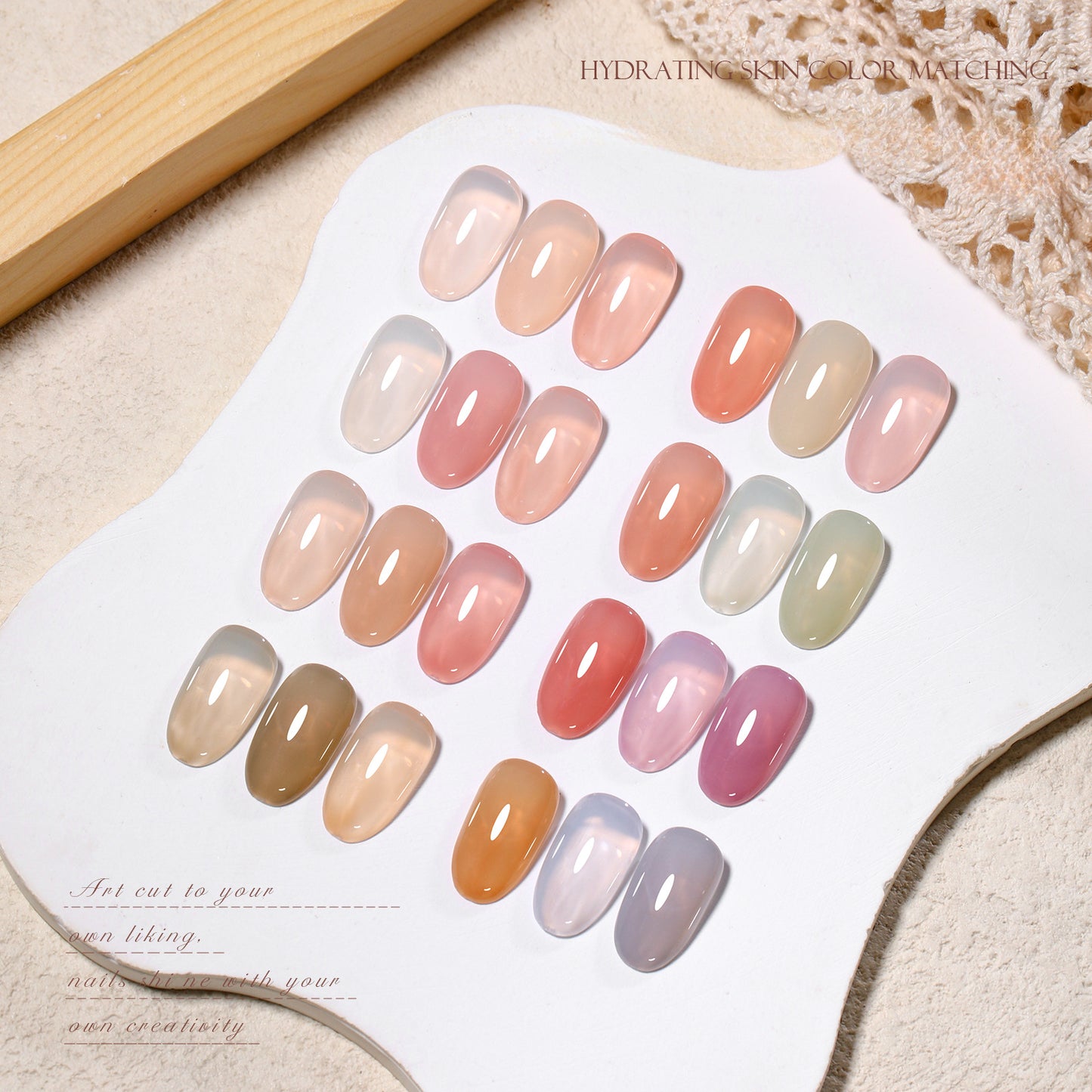 MILAN 32 Colors Gel Nail Polish Kit 15ml/pcs (with Display Board)