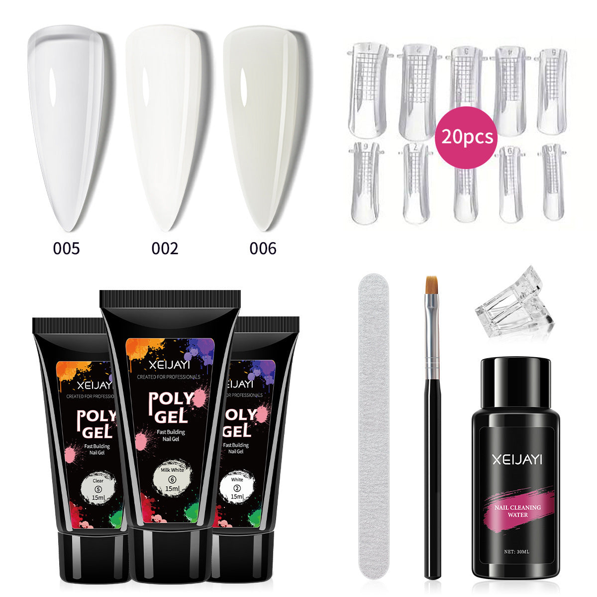 XEIJAYI Poly Gel  15ML*3Colors Set
