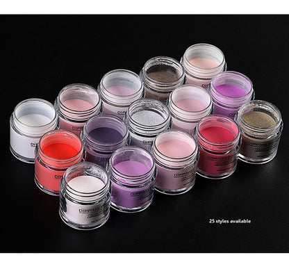 25 Colors Dipping Powder 10g/pcs