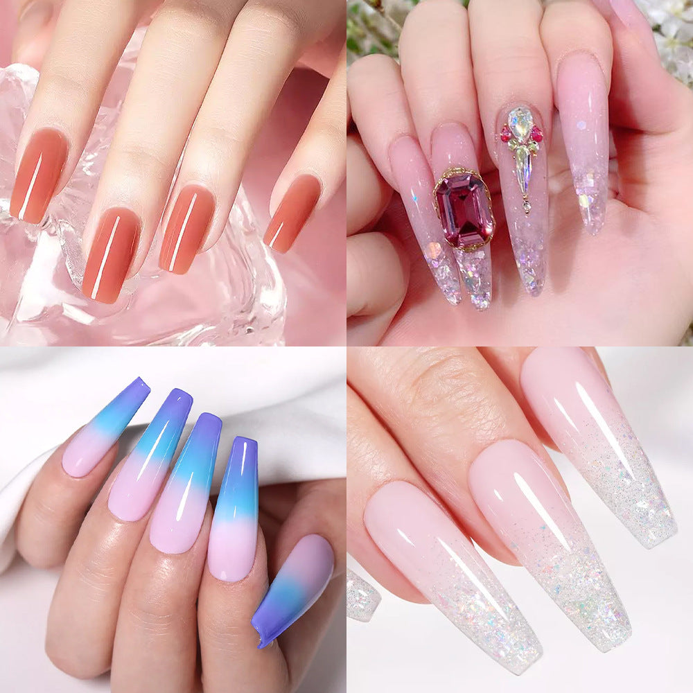 120PCS Nail Dual Forms 15 Size Extension Acrylic Nail Molds Sets