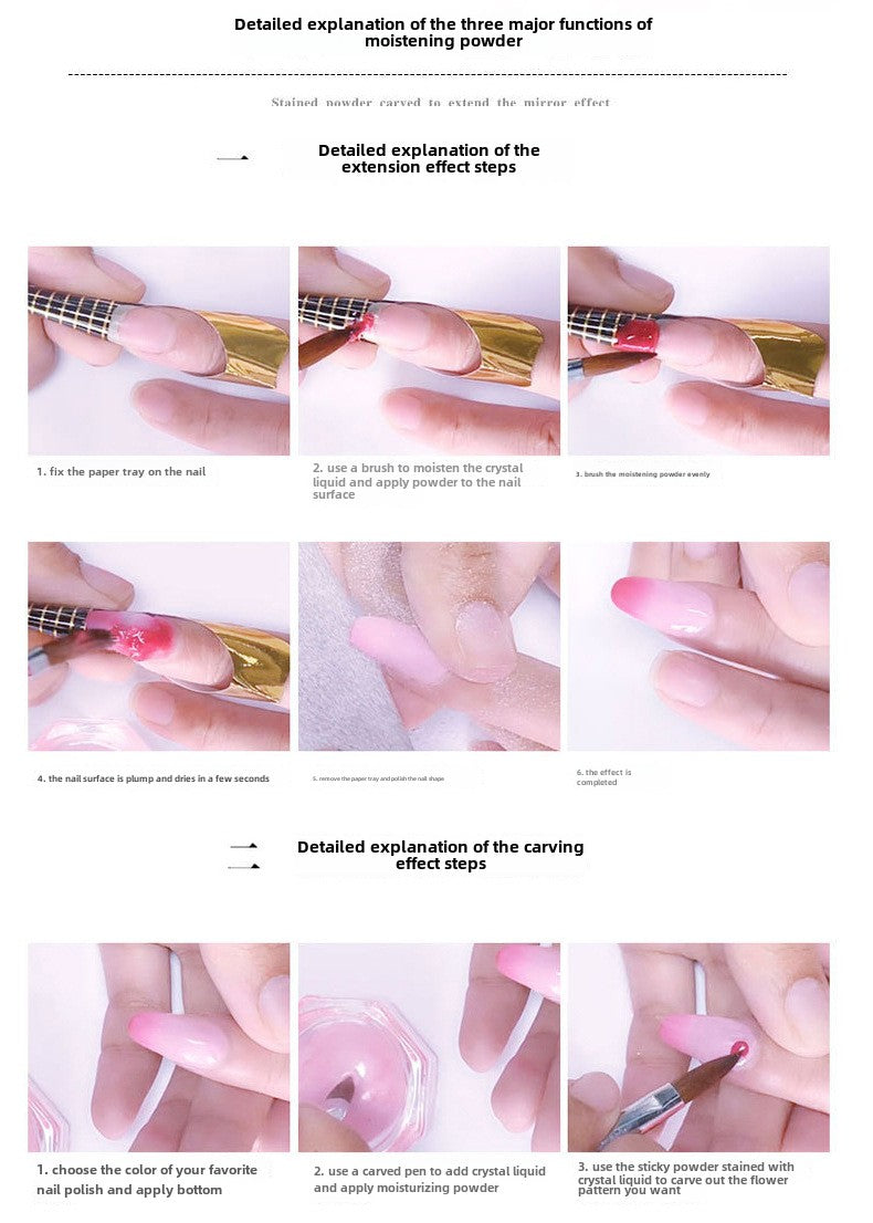 12 Colors Temperature Change Dipping Powder 8g/pcs