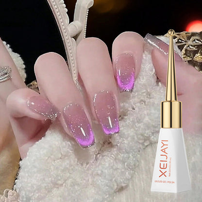 XEIJAYI Purple Cat's Eye Gel Polish UV Nail Gel Polish Gel Salon Gel Manicure Diy At Home Nail Art  10ml/0.3fl.oz/pcs
