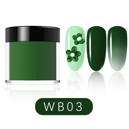 12 Colors Temperature Change Dipping Powder 8g/pcs