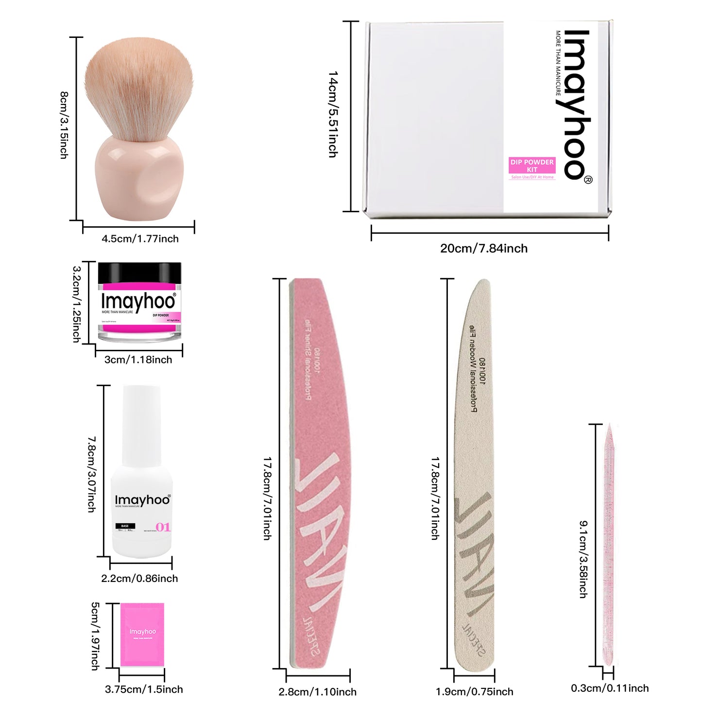 Imayhoo Dipping Powder 12 Colors KIT