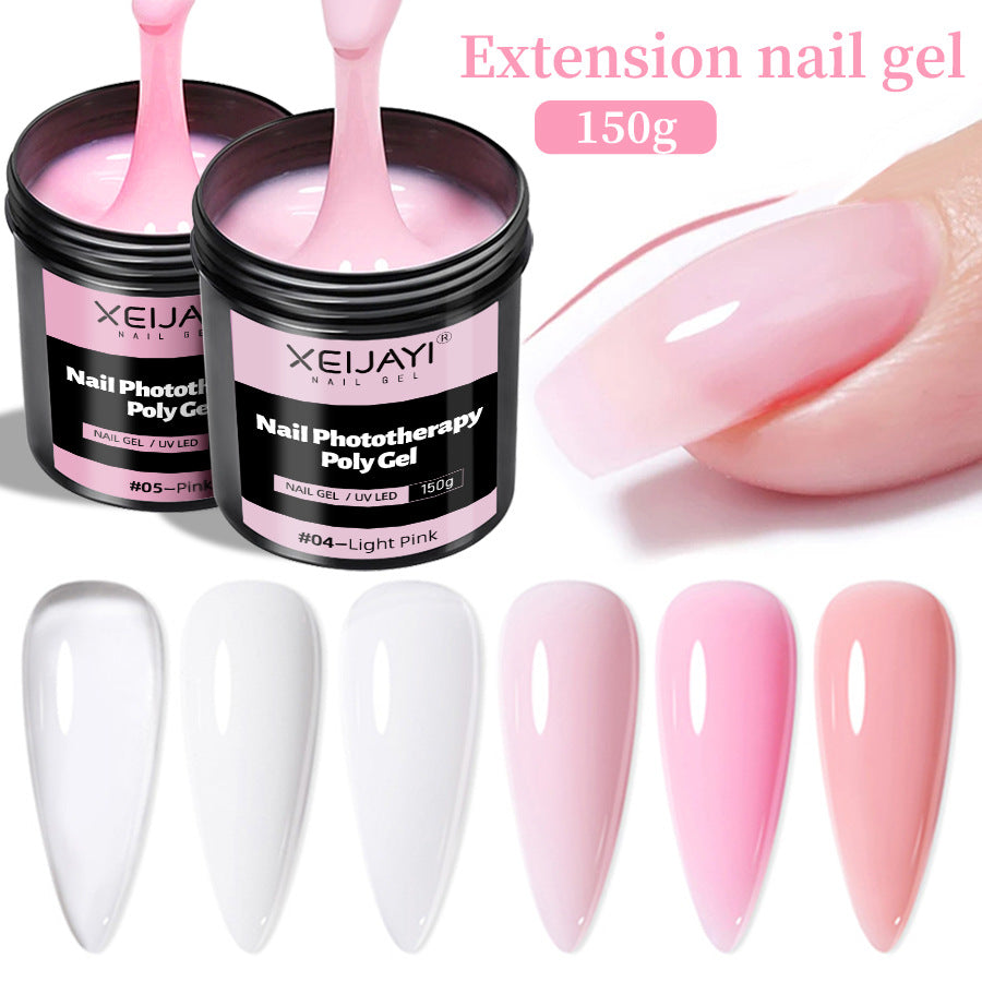 XEIJAYI 18 Colors Large Capacity Nail Phototherapy Poly Gel 150g