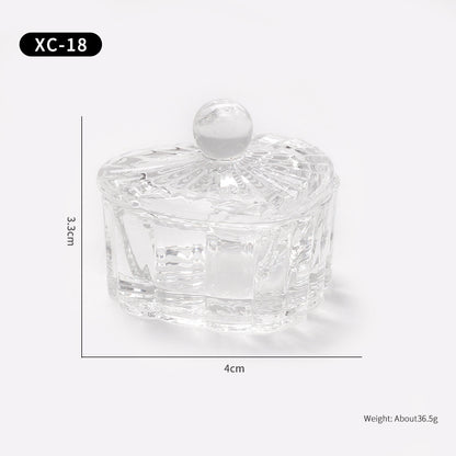 Multi-shaped Nail Art Acrylic Liquid Power Dappen Dish with Lid