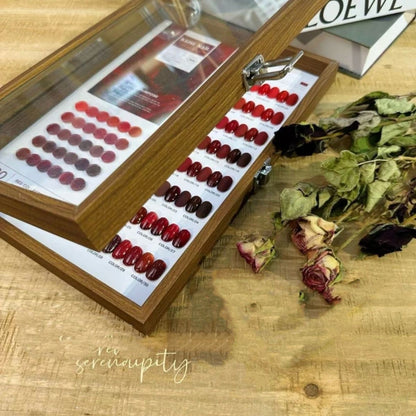 YIFAN 30 Colors Red Gel Nail Polish Kit 15ml/pcs (with Display Board)