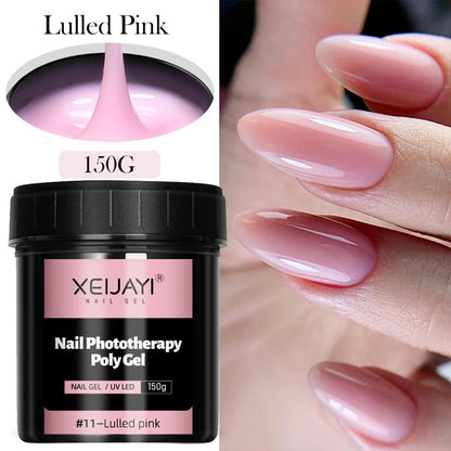 XEIJAYI 18 Colors Large Capacity Nail Phototherapy Poly Gel 150g