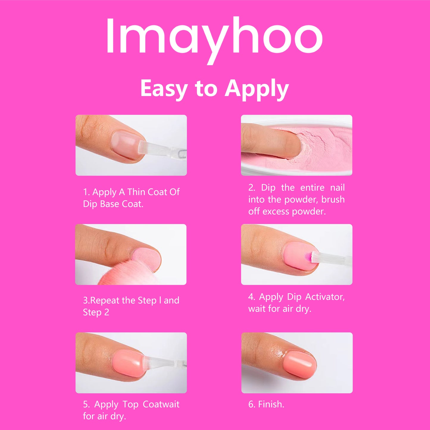 Imayhoo Dipping Powder 12 Colors KIT