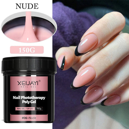 XEIJAYI 18 Colors Large Capacity Nail Phototherapy Poly Gel 150g