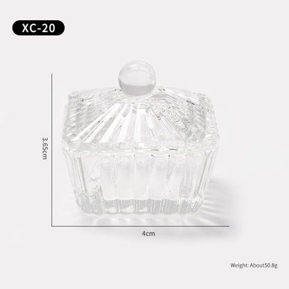 Multi-shaped Nail Art Acrylic Liquid Power Dappen Dish with Lid