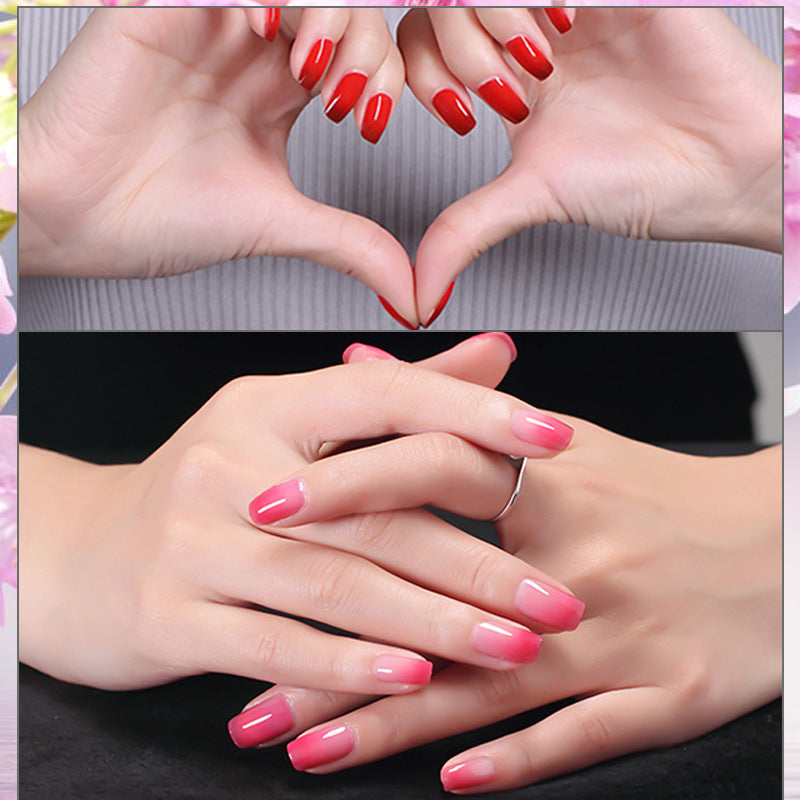 8ML Temperature Color Gel Nail Polish Nail File Buffing Stick Nail Polish Remover Combo kit