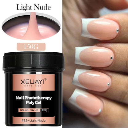 XEIJAYI 18 Colors Large Capacity Nail Phototherapy Poly Gel 150g