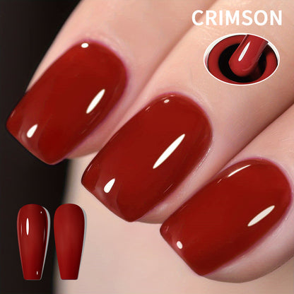 Red Color Nail Gel Polish Soak Off UV Gel Polish Salon Gel Manicure Diy At Home Nail Art 7.3ml/pcs