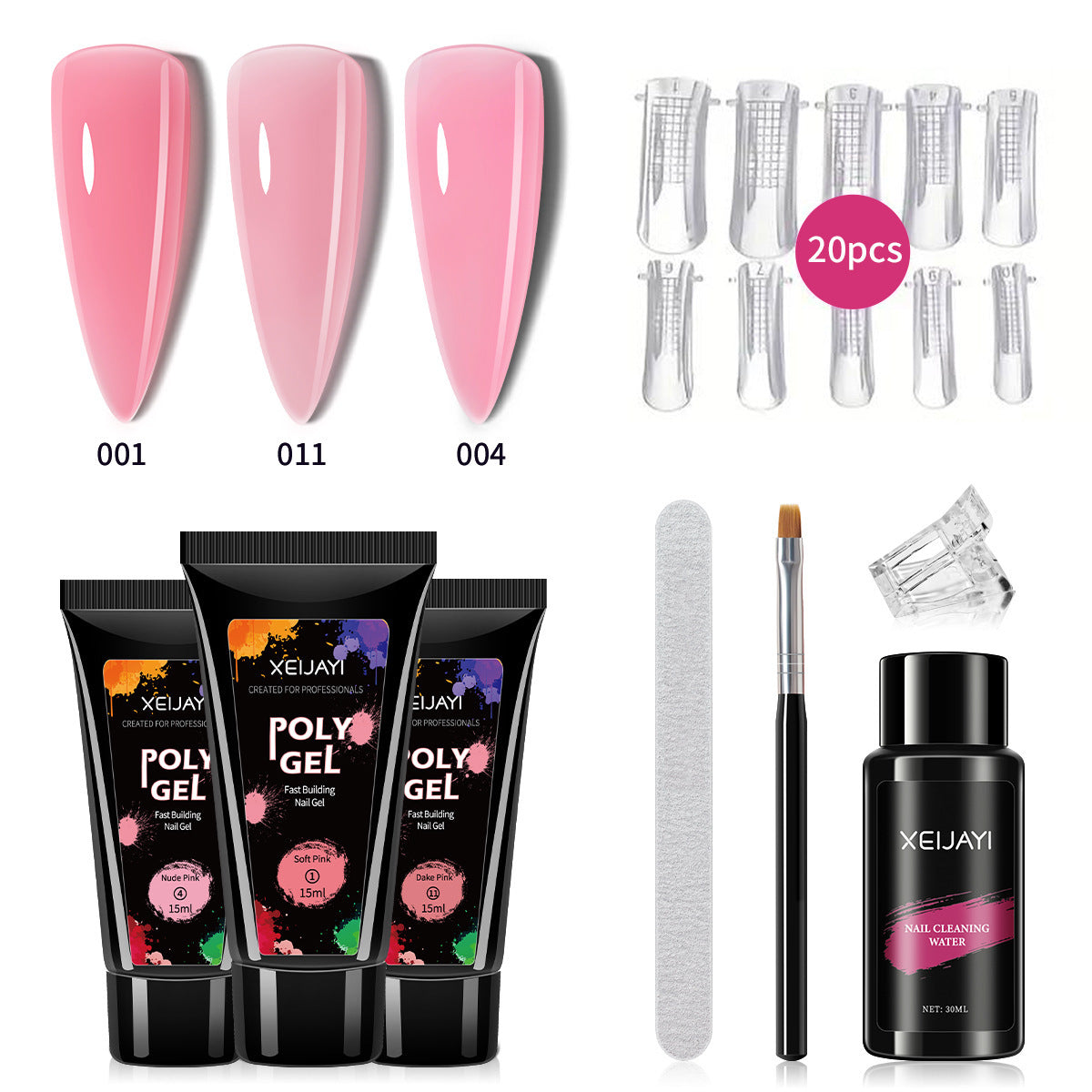XEIJAYI Poly Gel  15ML*3Colors Set