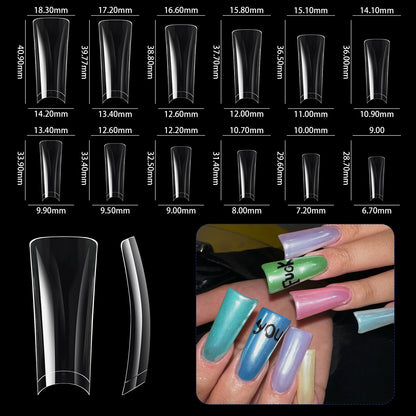 Mat nail tips duck shape 504 pcs/box