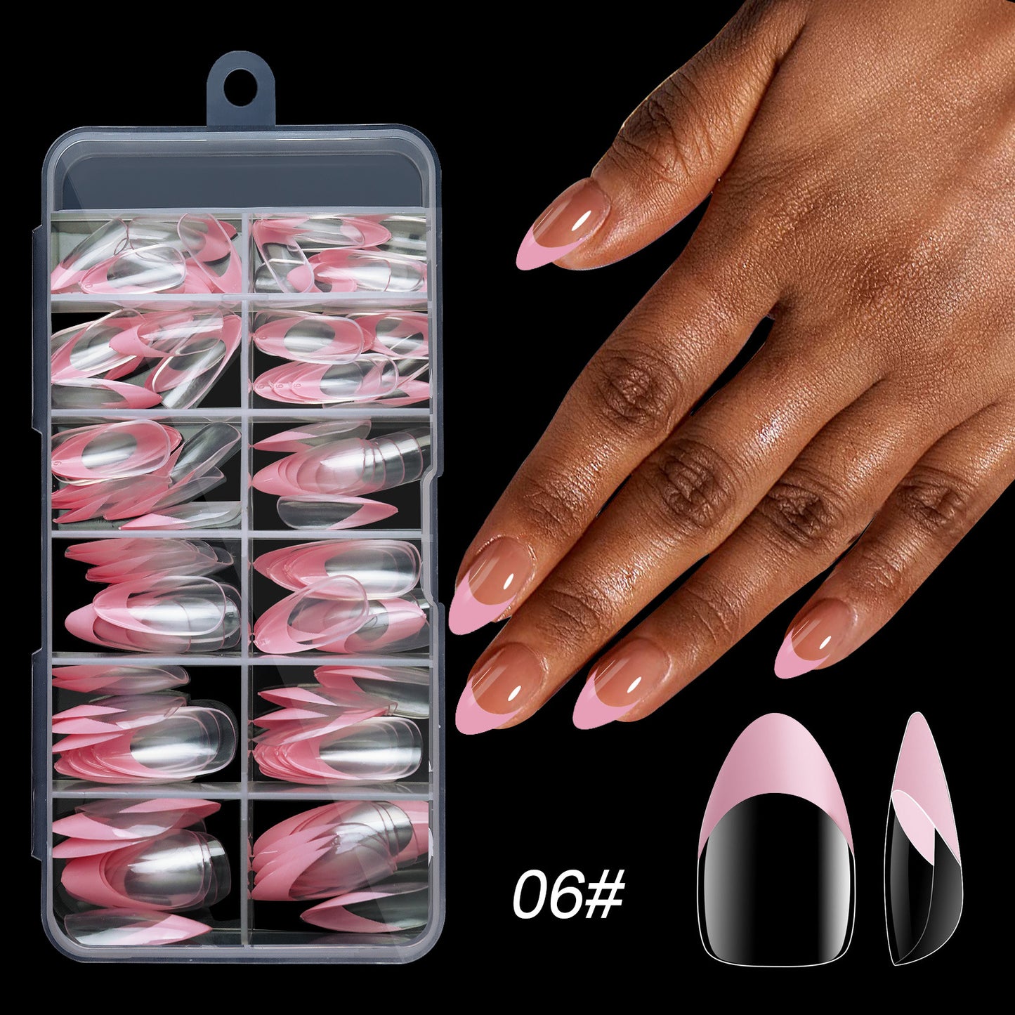 120 PCS French Tip Press On Nails