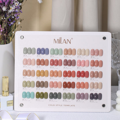 MILAN 30 Colors Gel Nail Polish Kit 15ml/pcs (with Display Board)