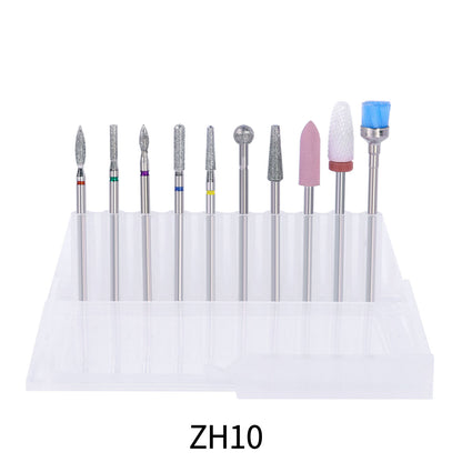 Nail Drill Bits Complete Set 10pcs