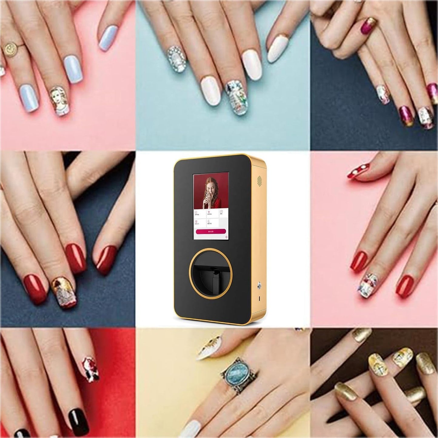 O2Nails FullMate X12.5 Nail Printer Nail Art Gel Nail Decoration