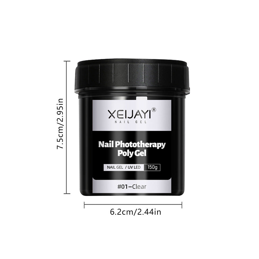 XEIJAYI 18 Colors Large Capacity Nail Phototherapy Poly Gel 150g