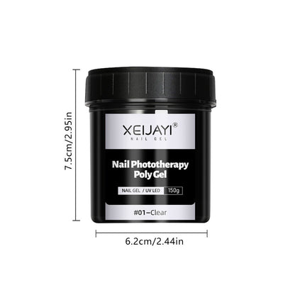 XEIJAYI 18 Colors Large Capacity Nail Phototherapy Poly Gel 150g