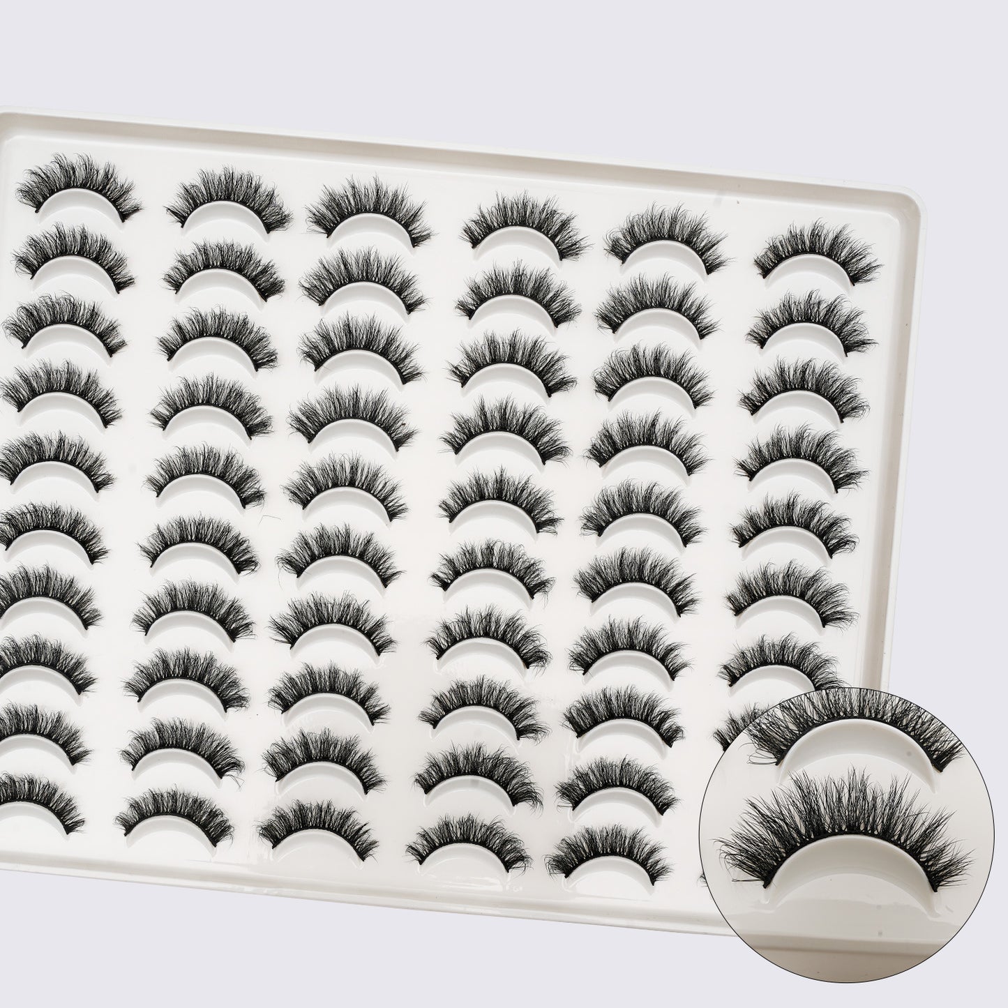 Fluffy false eyelashes