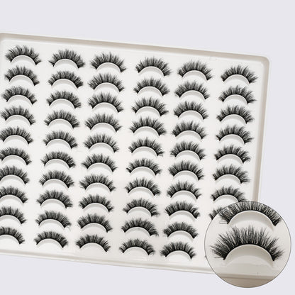 Fluffy false eyelashes