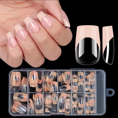 120 PCS French Tip Press On Nails