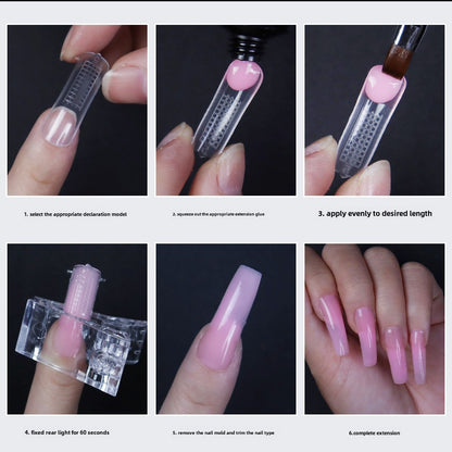 120PCS Nail Dual Forms 15 Size Extension Acrylic Nail Molds Sets