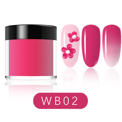 12 Colors Temperature Change Dipping Powder 8g/pcs