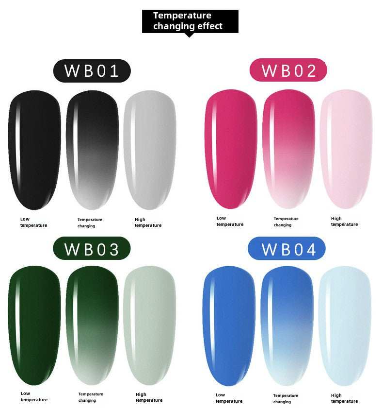 12 Colors Temperature Change Dipping Powder 8g/pcs
