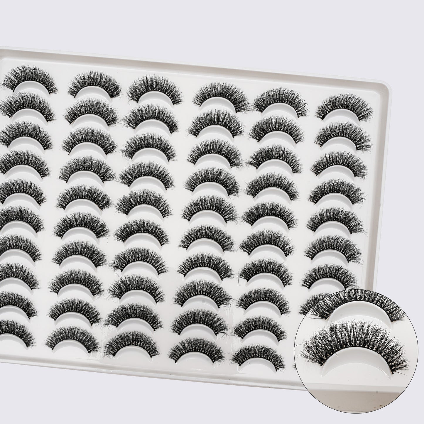 Fluffy false eyelashes