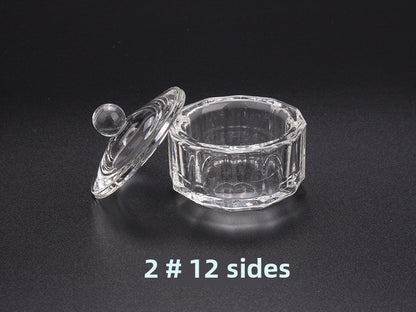 Multi-shaped Nail Art Acrylic Liquid Power Dappen Dish with Lid