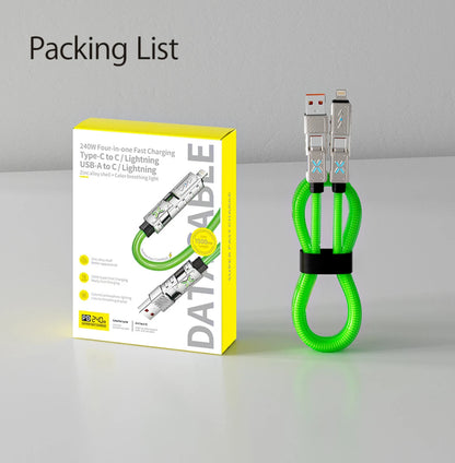 USB TYPE-C 4 IN 1 CABLE 1.5M 240W