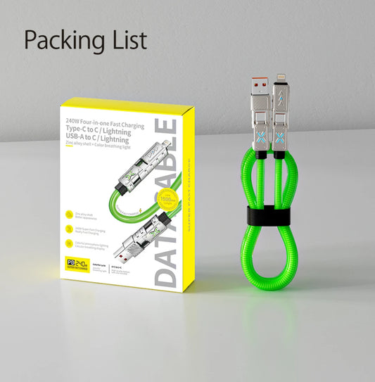 USB TYPE-C 4 IN 1 CABLE 1.5M 240W