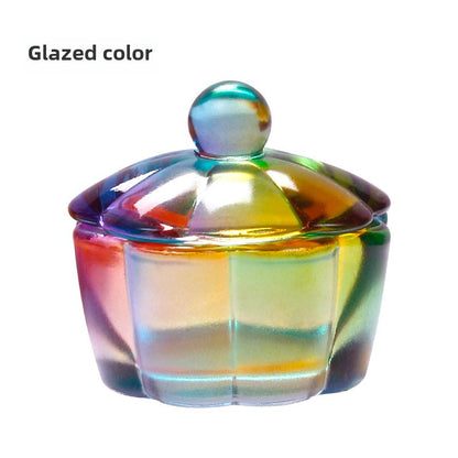 Petal-shaped Dappen Dish for Acrylic Nails with Lid
