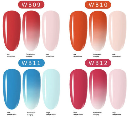 12 Colors Temperature Change Dipping Powder 8g/pcs