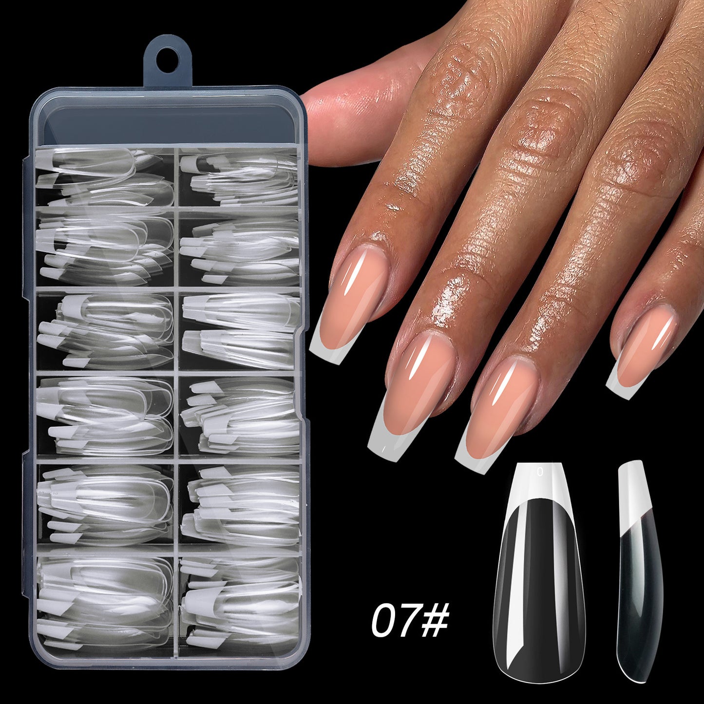 120 PCS French Tip Press On Nails
