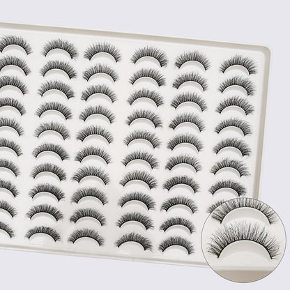 Fluffy false eyelashes