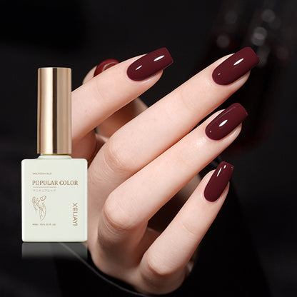 Red Gel Nail Polish Dark Red Cherry Color UV Nail Gel Polish Salon Gel Manicure Diy At Home Nail Art  15ml/0.5fl.oz/pcs