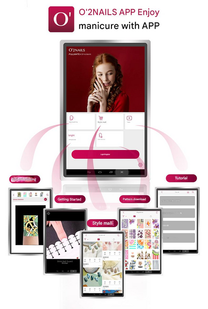 O2Nails FullMate X12.5 Nail Printer Nail Art Gel Nail Decoration