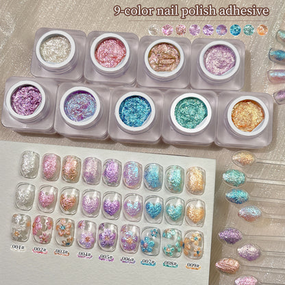 Glitter Ombre Painting Gel Polish Kit (9Colors)