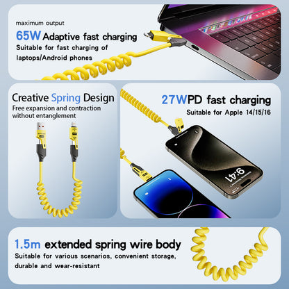 USB TYPE-C 4 IN 1 CABLE 1.5M 65W