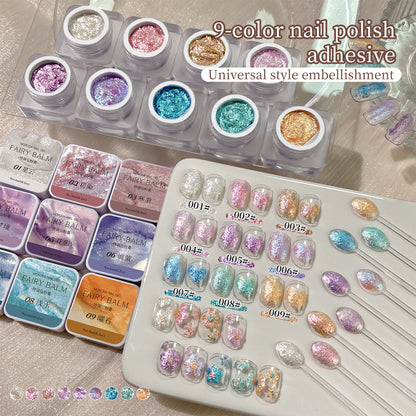 Glitter Ombre Painting Gel Polish Kit (9Colors)