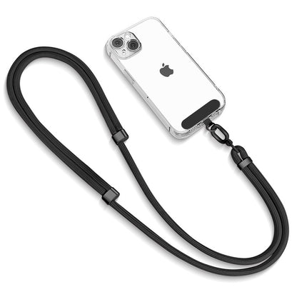 ADJUSTABLE PHONE LANYARD WITH STAINLESS STEEL PATCH