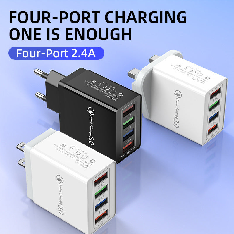 USB TYPE-C CHARGER 2.4A 4-PORT